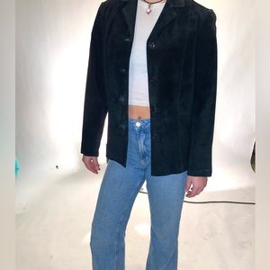 Liz Claiborne black suede jacket!